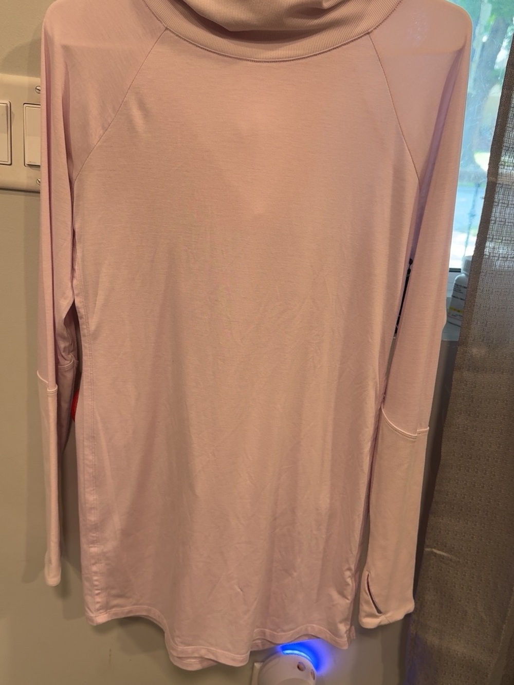 Athleta Lavender Long-Sleeve Funnel Neck Top
